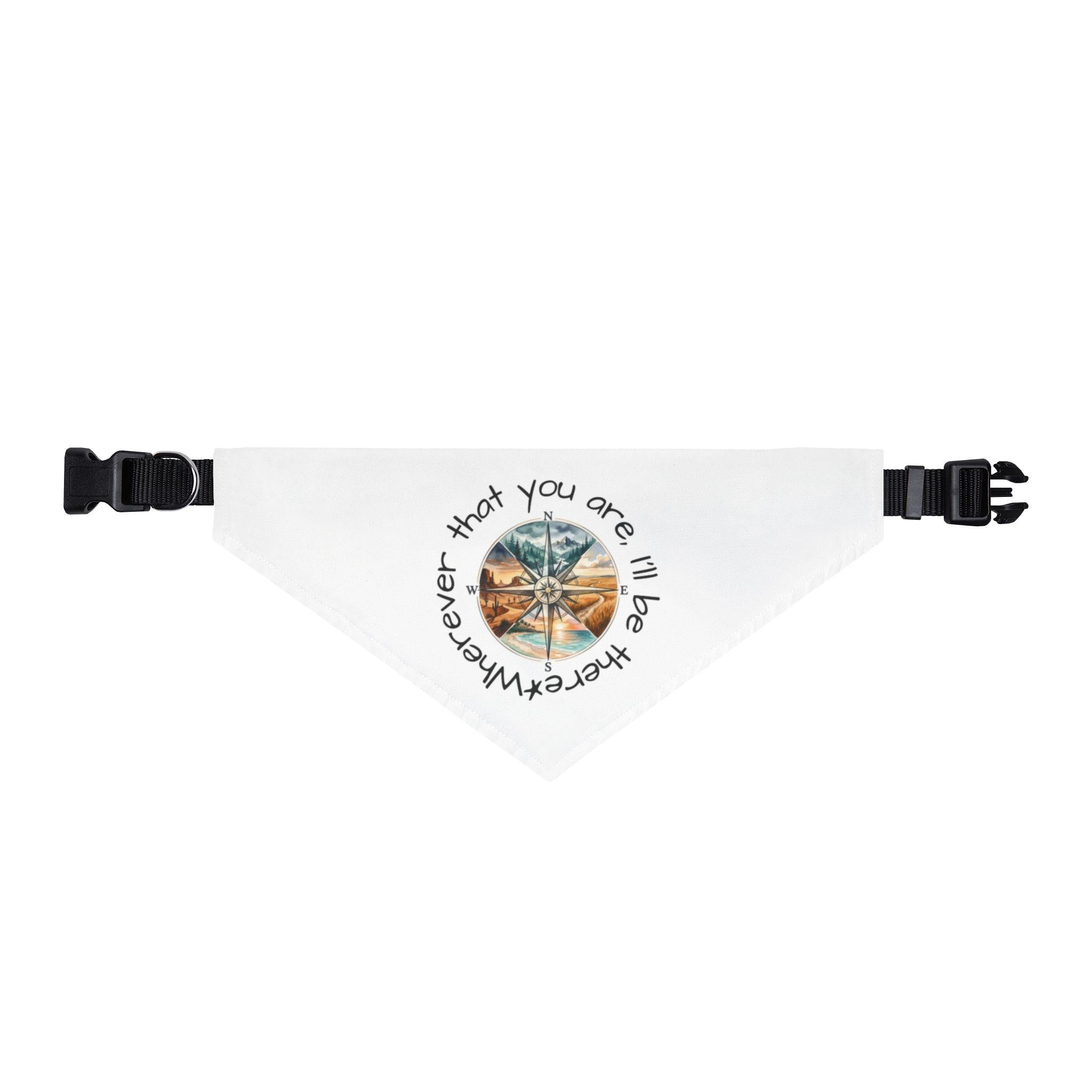 Wherever you are - Clip-on Pet Bandana